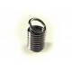 Silberfarbene Spiralendkappe 9x5mm antiksilberfarben