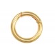 1x runder goldfarben Ringverschluss ca. 25x4mm goldfarben Karabinerhaken - Schmuckzubehör