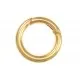 1x runder goldfarben Ringverschluss ca. 25x4mm goldfarben Karabinerhaken - Schmuckzubehör - Leisure-Beads DIY