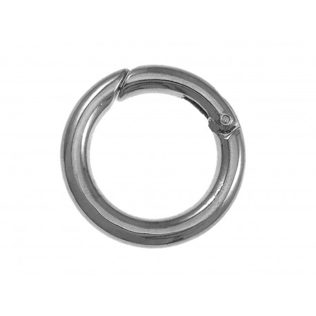 Leisure-Beads - 1x gunmetal Ringverschluss 25x4mm Karabinerhaken - Schmuckzubehör