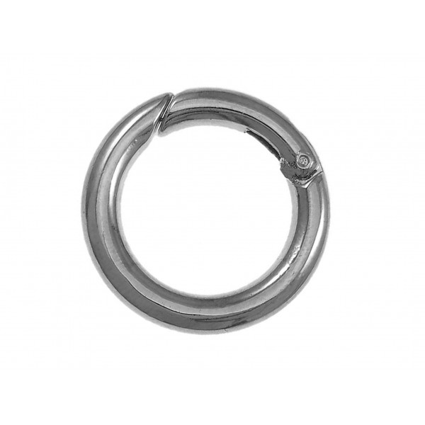 1x gunmetal Ringverschluss 25x4mm Karabinerhaken - Schmuckzubehör - Leisure-Beads DIY