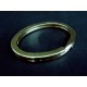 Gold Schlüsselring oval 36x28mm vermessingter Ring stabil und massiv - Schlüsselanhänger selber machen