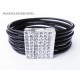 1x hellsilber Strass Magnet Verschluss 22x23x7mm Innen 3x21mm hellsilber Einklebverschluss - Schmuckzubehör Schmuckverschluss
