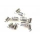 10x Spiralendkappe 9x5mm platinfarben