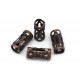 2x kupfer Metallperlen 8x4mm filigrane kupfer Grosslochperle Tube Spacer - kupfer Schmuckzubehör Metallperle