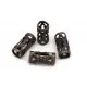 2x kupfer Metallperlen 8x4mm filigrane kupfer Grosslochperle Tube Spacer - kupfer Schmuckzubehör Metallperle - Leisure-Beads DIY