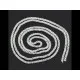 50cm hellsilberfarbene Kette 3mm platinfarbene Schmuckkette - Schmuckzubehör - Leisure-Beads DIY