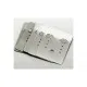 100 silber Schmuckkarten 48x38mm ohne Text Schmuck Display Ohrringe Kunststoff - Schmuckzubehör - Leisure-Beads DIY