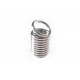 Spiralendkappe 9x5mm platinfarben hellsilber