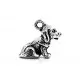 1x silber Dackel Hund Anhänger ca. 16,5x14mm als silber Schmuckanhänger - Schmuckzubehör - Leisure-Beads DIY