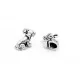 1x silber Dackel Hund Anhänger ca. 16,5x14mm als silber Schmuckanhänger - Schmuckzubehör - Leisure-Beads DIY