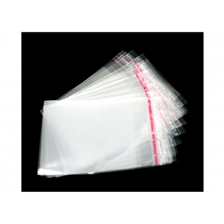 Leisure-Beads - 200 Folienbeutel 90x60mm selbstklebend transparent Schmuck Verpackung - Schmuckzubehör