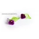 50x Aluminium Rosen 10x6,5mm Metallperlen im bunten Perlenmix - Schmuckzubehör - Leisure-Beads DIY