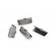 10x gunmetal Bandklemme 16mm metallschwarze Bandverbinder - gunmetal Schmuckzubehör