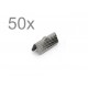 50x gunmetal Bandklemme 16mm metallschwarze Bandklemmen - gunmetal Schmuckzubehör
