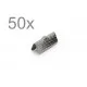 50x gunmetal Bandklemme 16mm metallschwarze Bandklemmen - gunmetal Schmuckzubehör - Leisure-Beads DIY