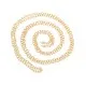 KC-goldfarben Kette 4x3mm Gliederkette - Schmuckzubehör Schmuckkette - Leisure-Beads DIY