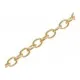 KC-goldfarben Kette 4x3mm Gliederkette - Schmuckzubehör Schmuckkette - Leisure-Beads DIY