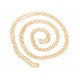 10m rose goldfarben Kette 4x3mm rosegoldfarbene Gliederkette - rosegoldfarben Schmuckzubehör Schmuckkette