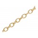 10m rose goldfarben Kette 4x3mm rosegoldfarbene Gliederkette - rosegoldfarben Schmuckzubehör Schmuckkette