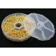 Box mit 1745x goldfarben Biegering 4-10mm rund Spaltring goldfarben - Schmuckzubehör Set - Leisure-Beads DIY