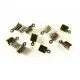 10x Endkappe 6x12mm Gold Schmuckbandklemme altgoldfarben - Leisure-Beads DIY