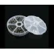 Box mit 1745x gunmetal Biegering 4-10mm rund Spaltring gunmetal - Schmuckzubehör Set - Leisure-Beads DIY
