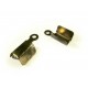 Gold Endkappe 6x12mm Schmuckbandklemme altgoldfarben