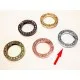 1x runder silber Strass Ringverschluss ca. 24x4mm silber Karabinerhaken - Schmuckzubehör - Leisure-Beads DIY