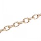10m rosegoldfarben light Kette 4x3,5mm Gliederkette rosegoldfarben light Ketten selber machen - Rosegoldfarben Schmuckzubehör Sc