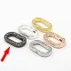 1x ovaler gunmetal Strass Ringverschluss ca. 29x17,5mm gunmetal Karabinerhaken - gunmetal Schmuckzubehör - Leisure-Beads DIY
