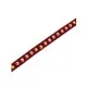 1m bordeaux Kunstlederband 8mm mit Nieten weinrotes Schmuckband in Wildlederoptik für Armbänder - Schmuckzubehör Lederband - Leisure-Beads DIY