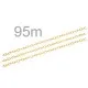 95m goldfarben Kette 3x4,6x0,9mm goldfarbene Gliederkette goldfarben Schmuckkette - goldfarben Schmuckzubehör - Leisure-Beads DIY