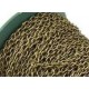 50m bronze Kette 4x5x1mm auf Rolle bronzefarbene Gliederkette - bronze Schmuckzubehör