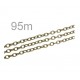 50m bronze Kette 3,7x5,5x1mm bronzefarbene Gliederkette - bronze Schmuckzubehör