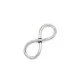 1x silber Infinity 30x12mm Unendlichkeitszeichen Lederband Verbinder - Schmuckzubehör - Leisure-Beads DIY