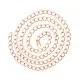Ca. 100cm rosegoldfarben Kette 11x7,5mm rosegoldfarben Gliederkette mit großen Ösen selber machen - rosegoldfarben Schmuckzubehö - Leisure-Beads DIY