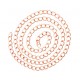 100cm rosegoldfarbene Kette 11x7,5mm Gliederkette mit großen Ösen selber machen - Schmuckzubehör
