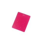 20 pink fuchsia Hochglanz Schmuckkarten 65x50mm Papier ohne Schrift Schmuck Display Ohrringe - Schmuckzubehör