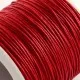 84m rotes Wachsband Breite 1mm für Halsband und Wickelarmbänder - Schmuckzubehör Wachsband - Leisure-Beads DIY