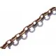 50cm kupferfarbene Kette 4x3mm kupfer Gliederkette - Schmuckzubehör - Leisure-Beads DIY