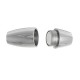 1x silber Edelstahl Magnet Verschluss 17,5x10mm Innen 5mm Edelstahl Verschluss zum Einkleben - Edelstahl Schmuckzubehör