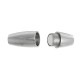1x silber Edelstahl Magnet Verschluss 17,5x8mm Innen 4mm Edelstahl Verschluss zum Einkleben - Edelstahl Schmuckzubehör
