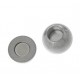 1x silber Edelstahl Magnet Verschluss 13x13mm Innen 6mm Edelstahl Verschluss zum Einkleben - Edelstahl Schmuckzubehör