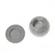 1x silber Edelstahl Magnet Verschluss 13x13mm Innen 6mm Edelstahl Verschluss zum Einkleben - Edelstahl Schmuckzubehör - Leisure-Beads DIY
