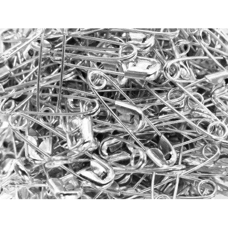 Leisure-Beads - 500x silberfarben Sicherheitsnadeln 19x5mm silberfarbene Sicherheitsnadeln - Schmuckzubehör