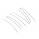 10 Edelstahl Nietstifte 50mm silberfarben Schmuckdraht mit Kopf - Edelstahl Schmuckzubehör - Leisure-Beads DIY