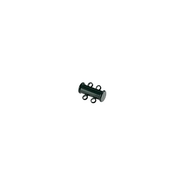 1x 2-Strang schwarzer Magnetverschluss Einschiebverschluss Schmuckverschluss - Schmuckzubehör - Leisure-Beads DIY