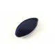 Kobaltblaue Fensterperle 18x10x5mm oval Silberrahmen - Leisure-Beads DIY