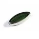 Grüne Fensterperle 29x12mm oval Silberrahmen - Leisure-Beads DIY
